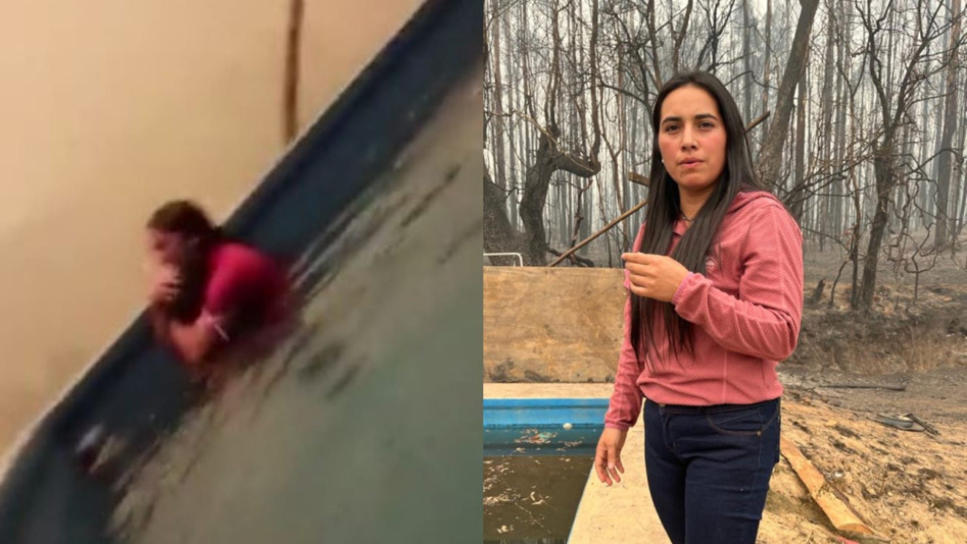 “Mamita ahí viene el fuego”: La historia de madre  que se salvó con sus hijos en piscina de Santa Juana