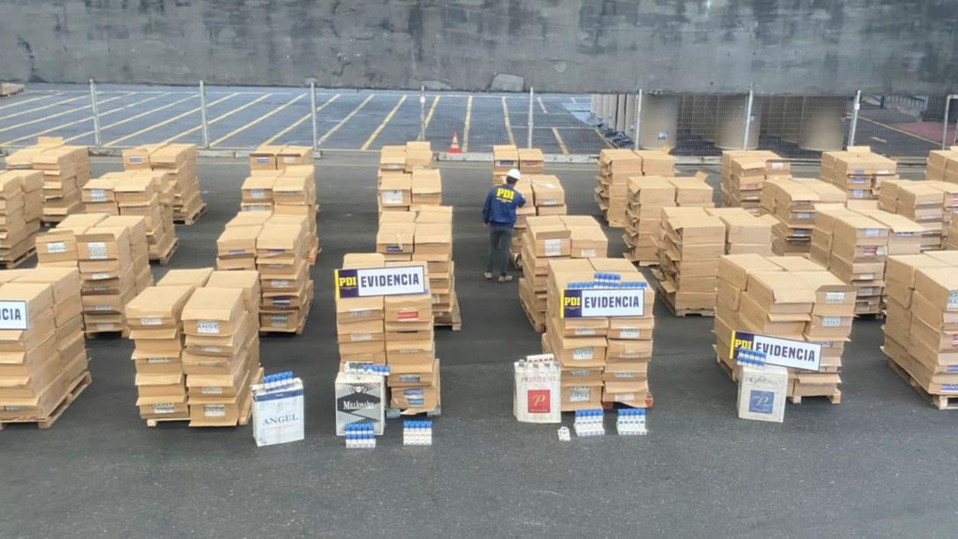 Incautan millonario cargamento de cigarrillos en puerto de San Antonio