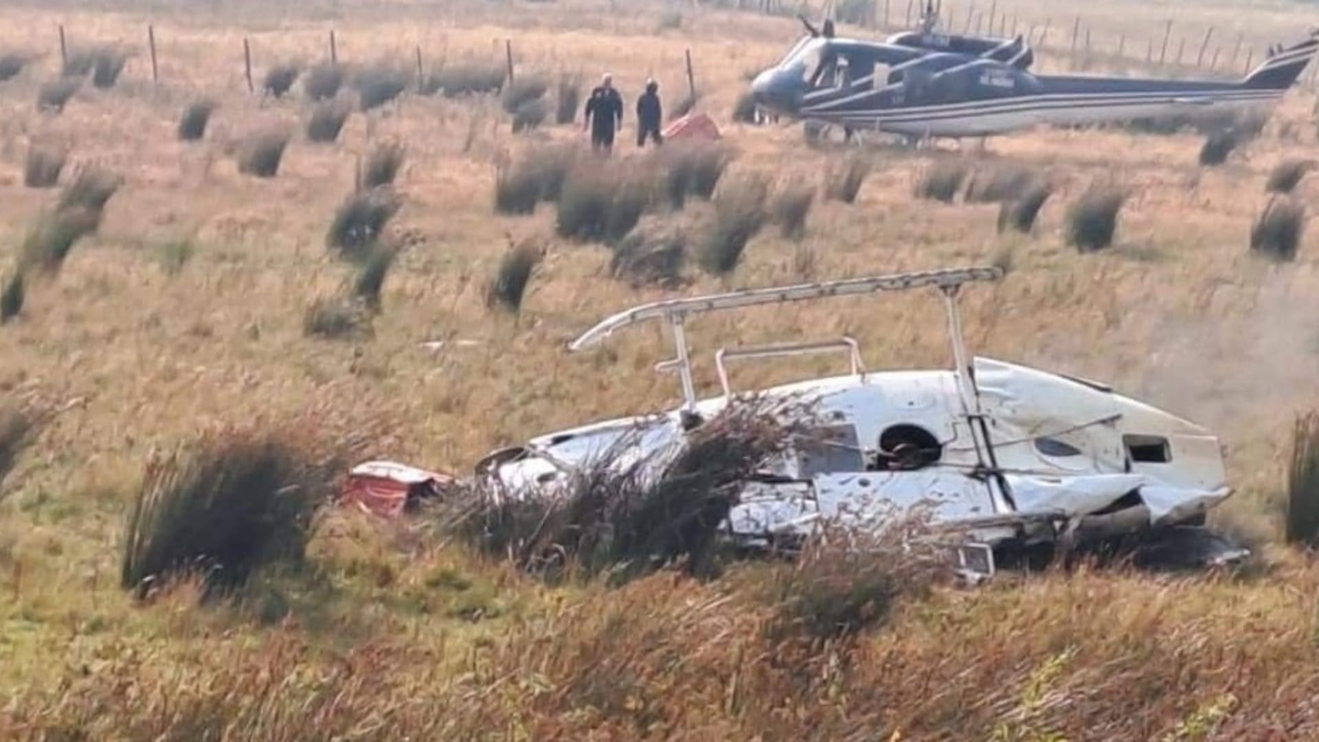 Dos fallecidos dejó helicóptero que cayó mientras combatía incendio en Galvarino