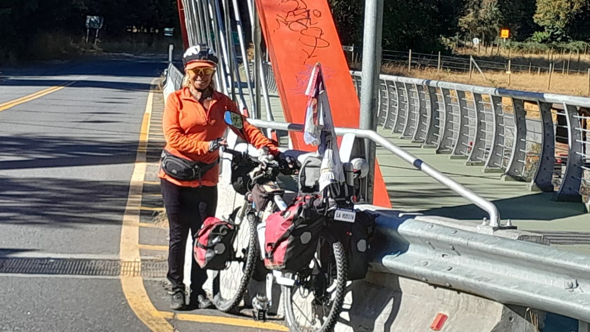 Argentina de 73 años cruzó a Chile en bicicleta y fue atropellada en medio de su viaje