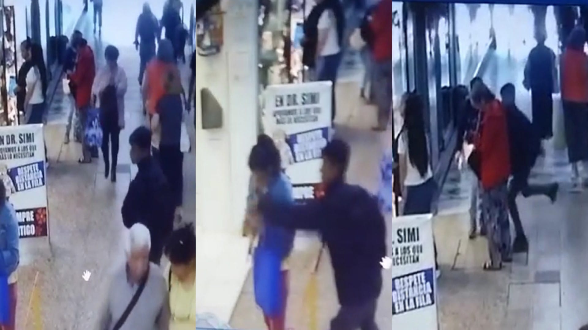 Raudo lanzazo en galería de Concepción: Sujeto robó a dos personas en menos de 6 segundos