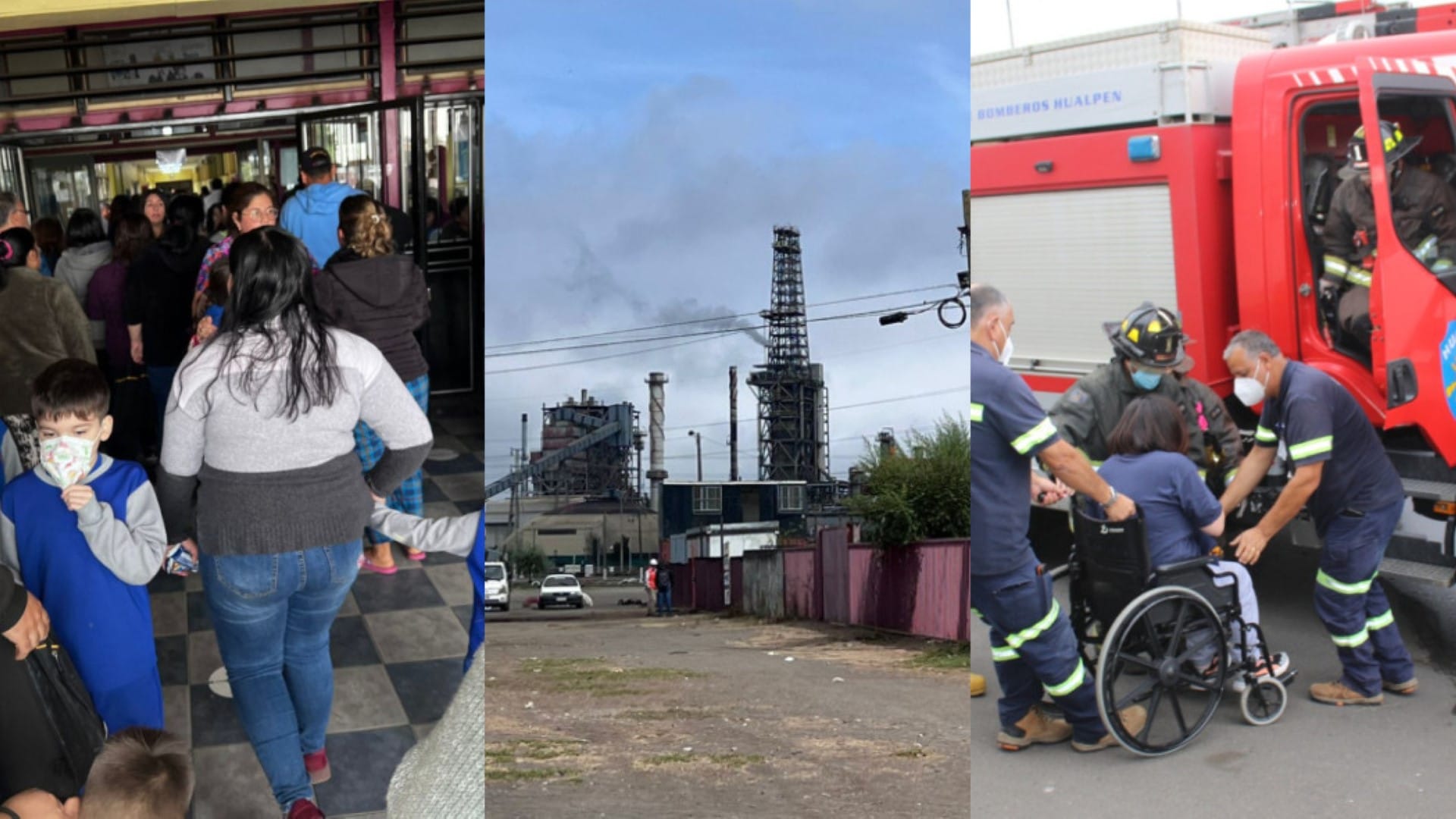 Olor a gas desde ENAP obliga a evacuar colegios en Hualpén: “Niños con vómitos y dolores”