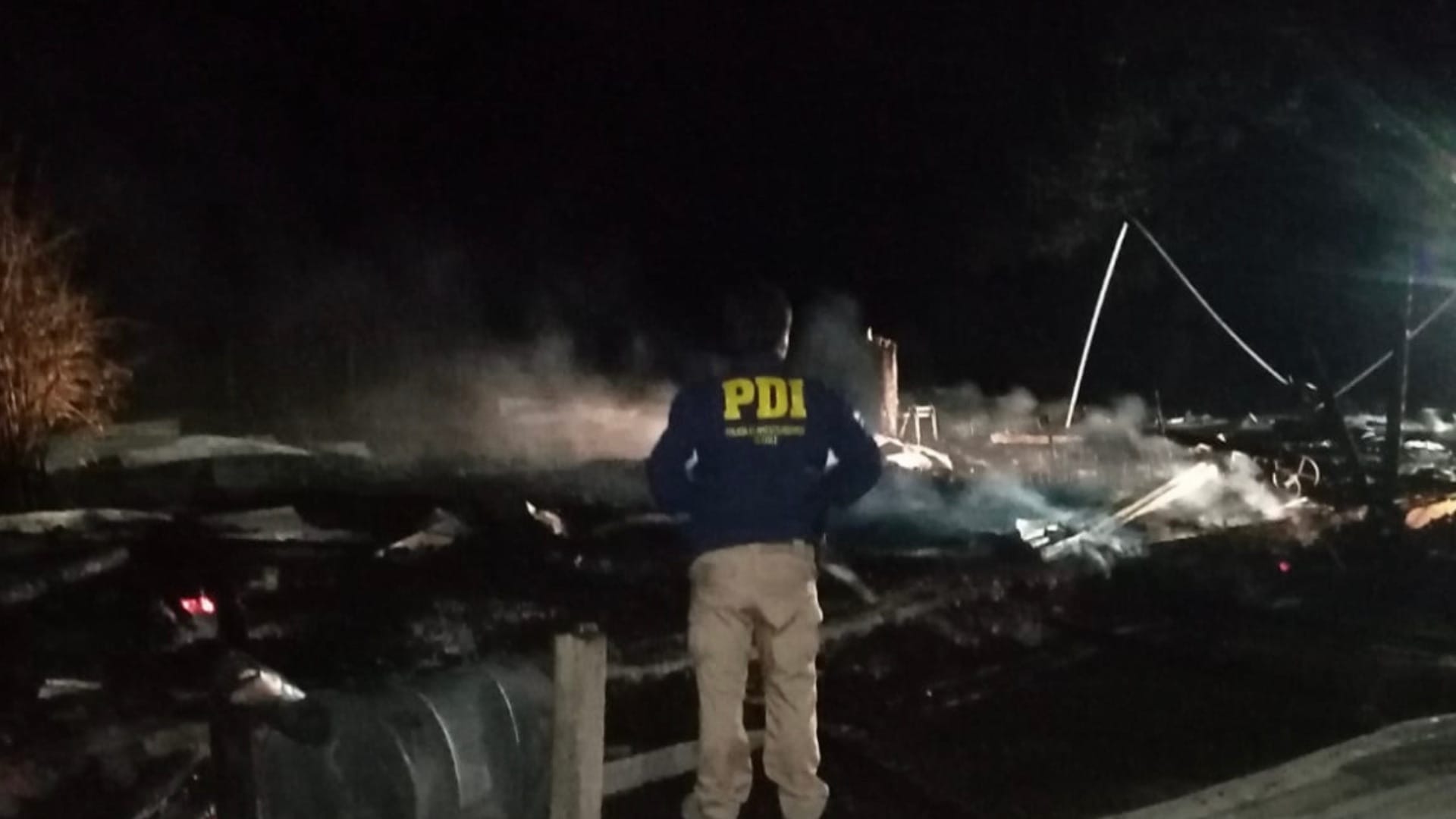 Ataque incendiario afecta a planta de piscicultura en Vilcún