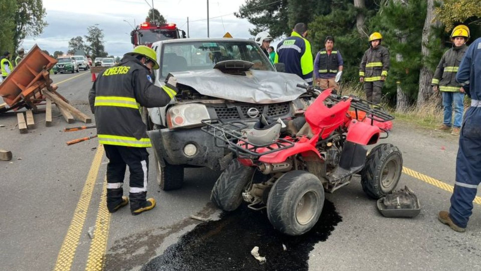 Transitaba a bordo de una cuatrimoto: Adulto mayor de 80 años falleció tras ser impactado por una camioneta en Río Bueno