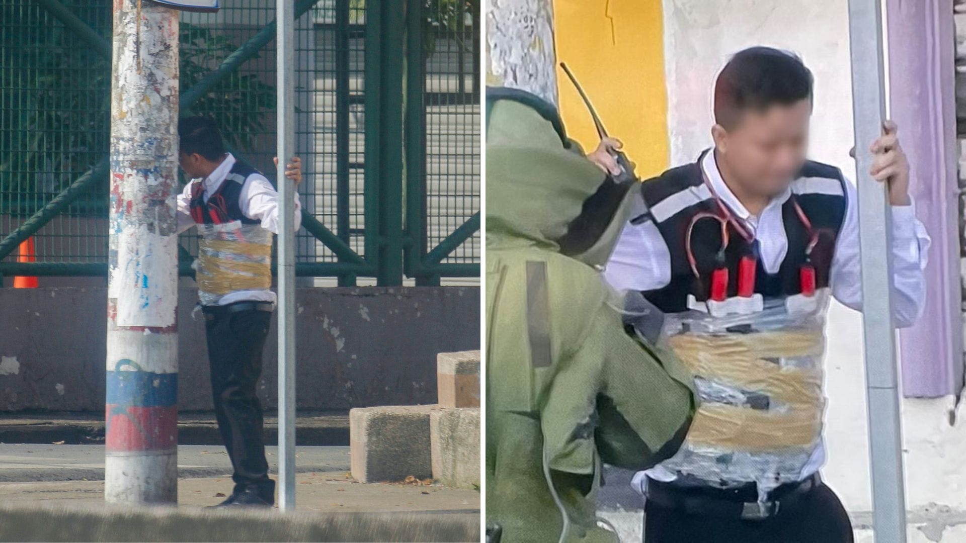 Estaba pegada con cinta de embalaje: Gran operativo por supuesta bomba adherida al cuerpo de un hombre en Ecuador