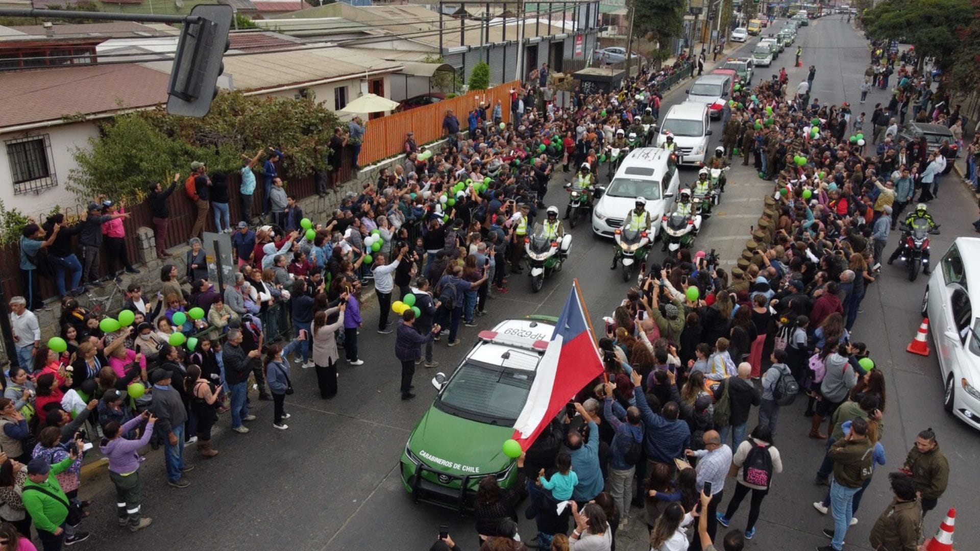 Le rindieron honores: Emotivo cortejo fúnebre se trasladó por Quilpué para despedir a Sargento Rita Olivares