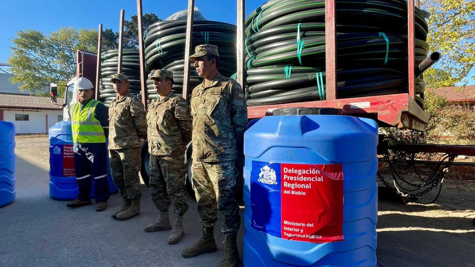 Inician reconstrucción del sistema de Agua Potable Rural dañados por incendios en el Biobío