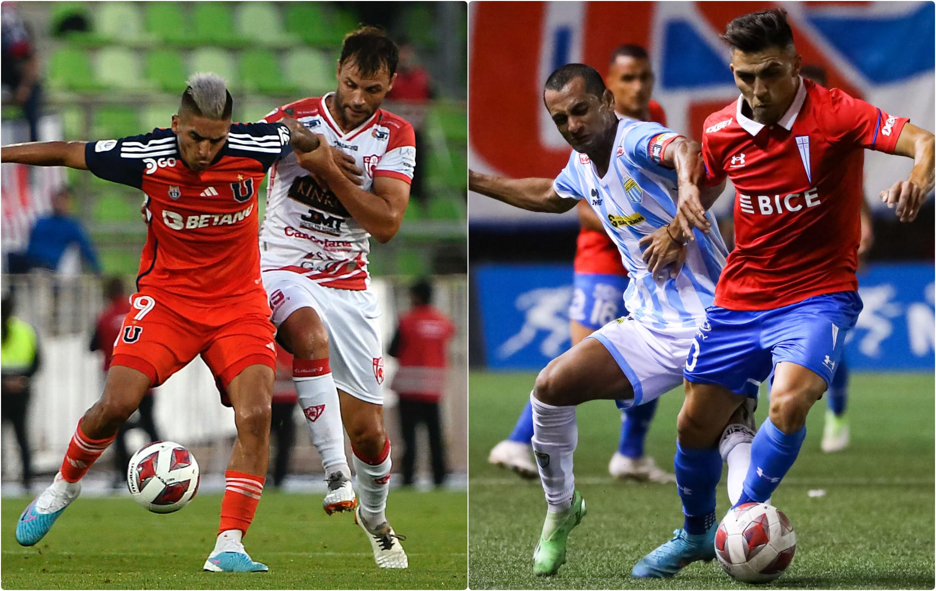 Universidad de Chile y Universidad Católica sufren más de la cuenta en sus partidos