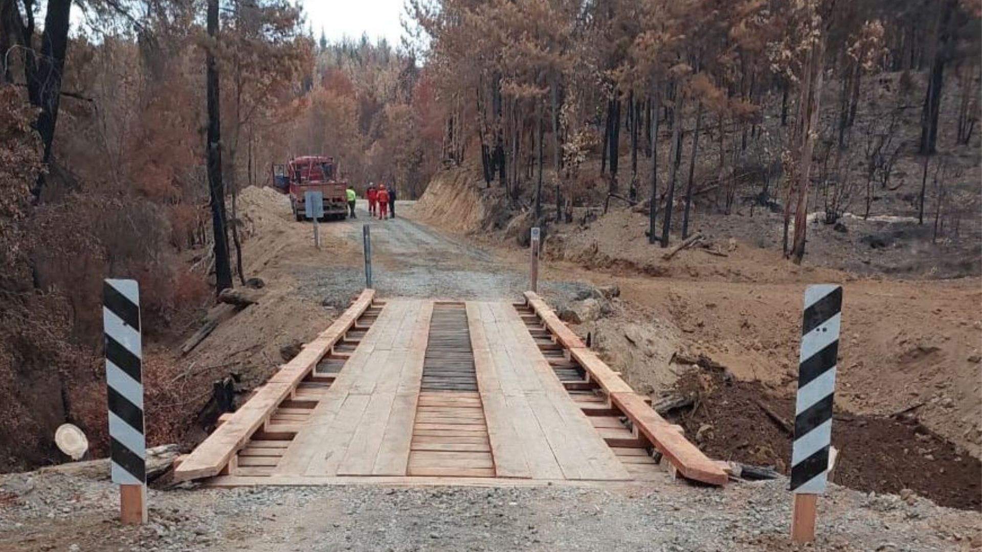 MOP avanza en la recuperación de puentes en el Biobío tras los incendios forestales