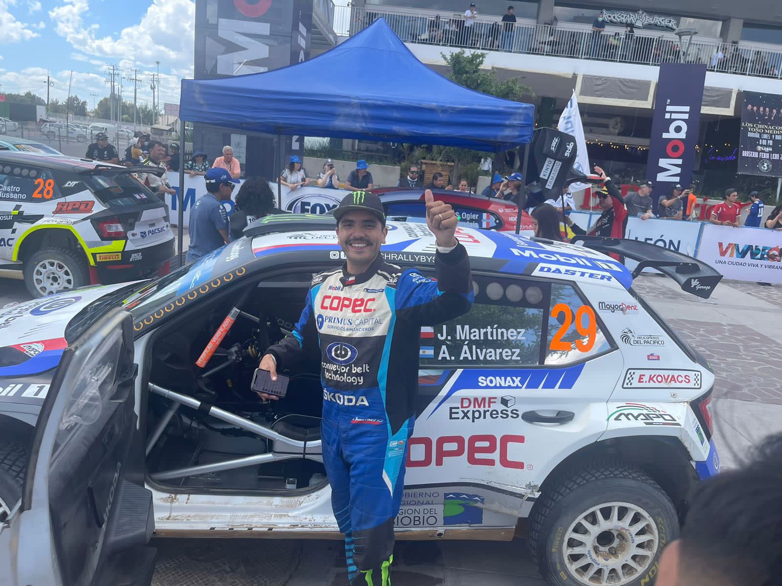 Jorge Martínez Fontena hace maravillas en el Campeonato Mundial de Rally en México