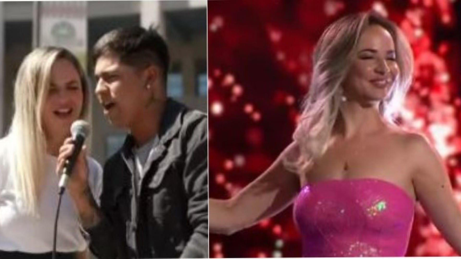 Soprano del Paseo Peatonal de Concepción brilla en The Voice: Su amigo Jordan la acompañó