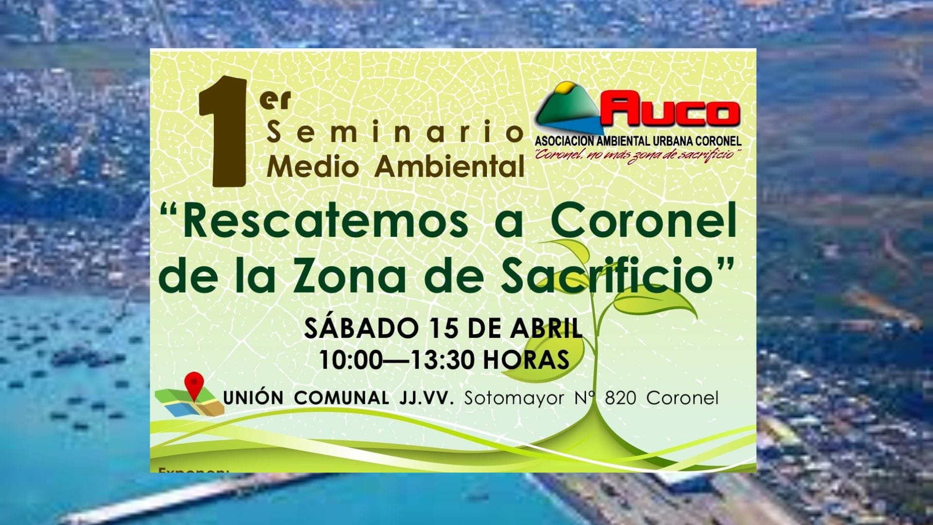 Vecinos de Coronel se cansaron de esperar soluciones de autoridades y organizan seminario propio para tratar temas medioambientales
