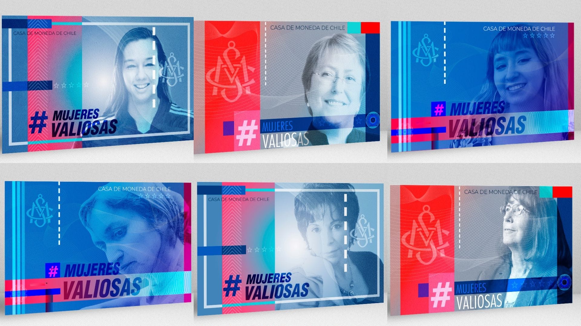 Mujeres valiosas: Estas son las tres chilenas finalistas para un billete conmemorativo de Casa de Moneda Chile
