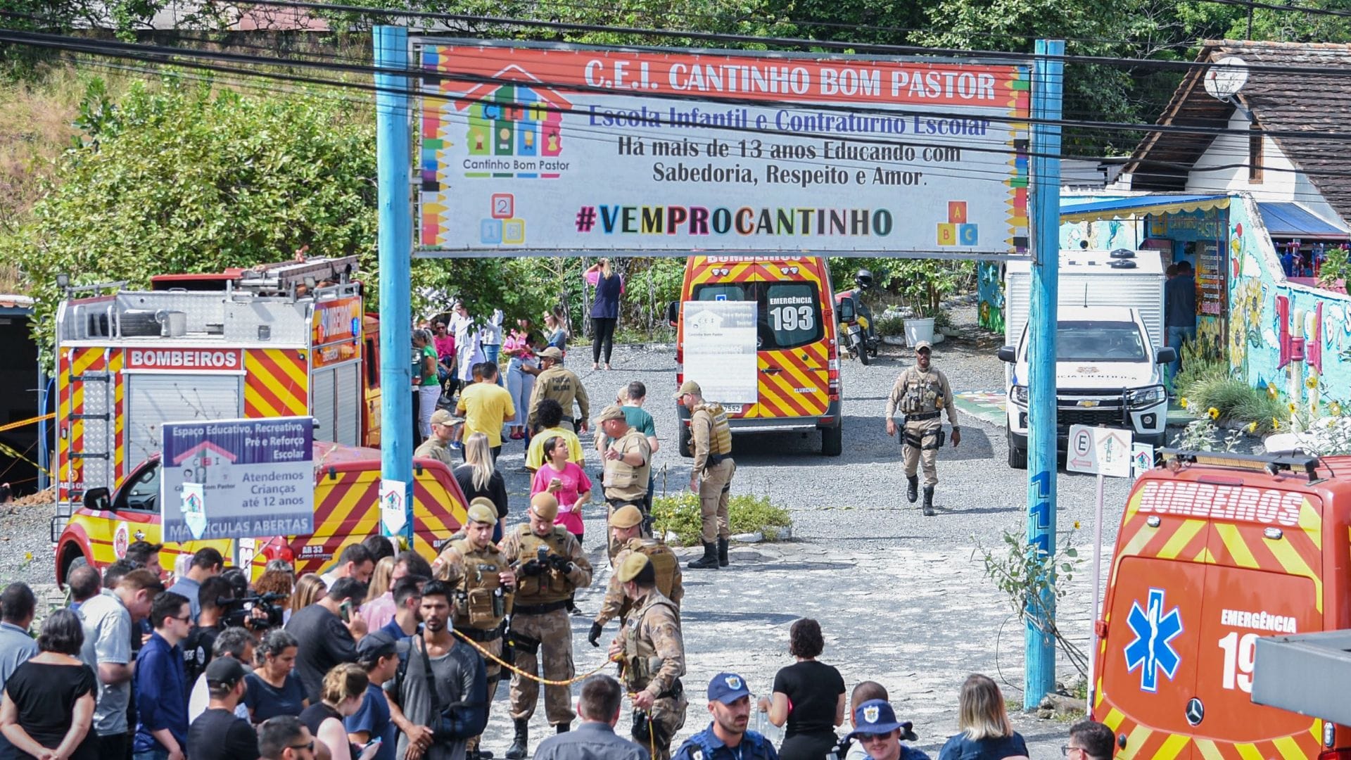 Conmoción por brutal ataque al interior de guardería: Hombre mató a cuatro niños con un hacha en Brasil