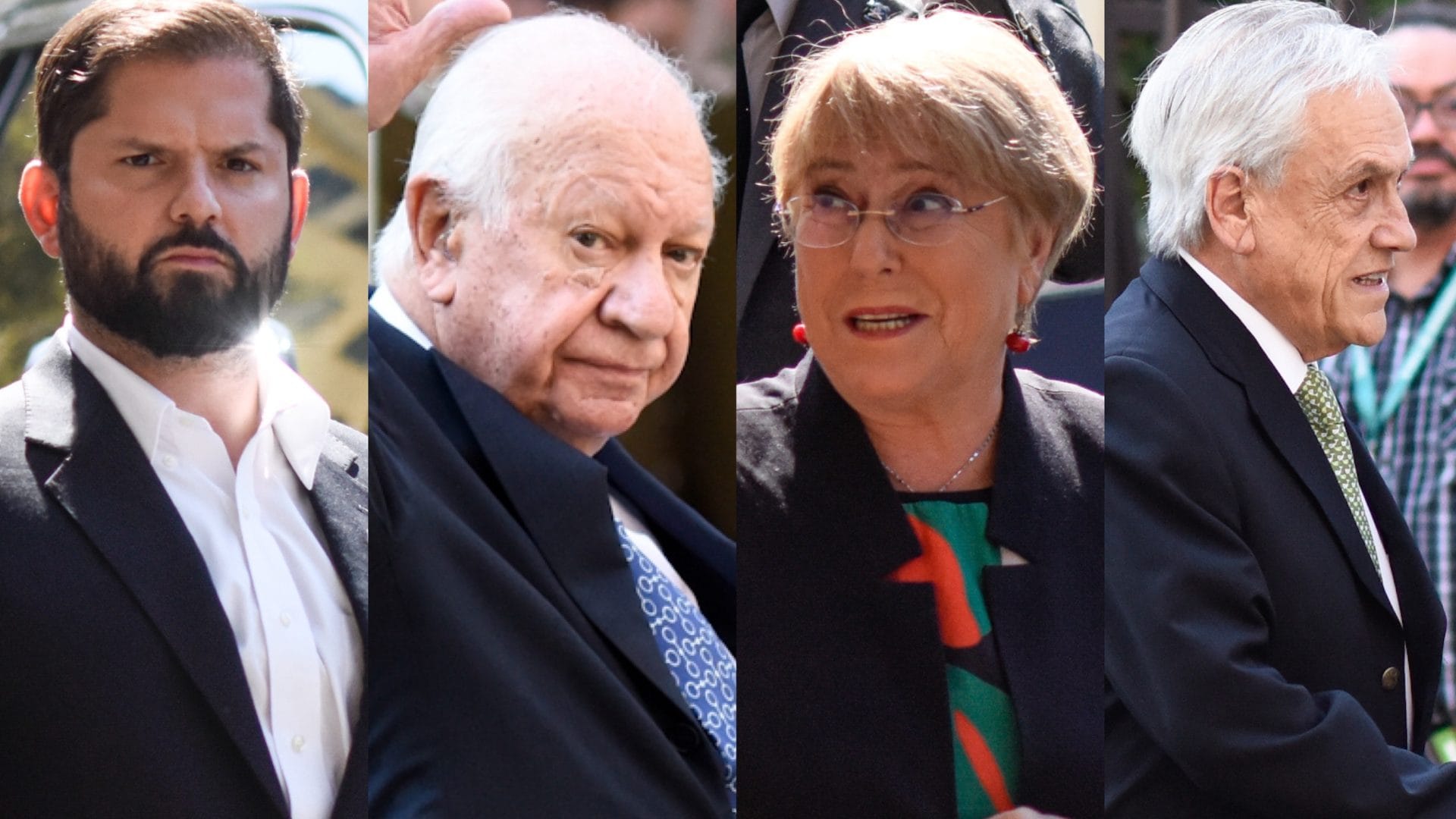 Presidente Boric y ex mandatarios Lagos, Bachelet y Piñera asistieron al responso fúnebre del carabinero Daniel Palma
