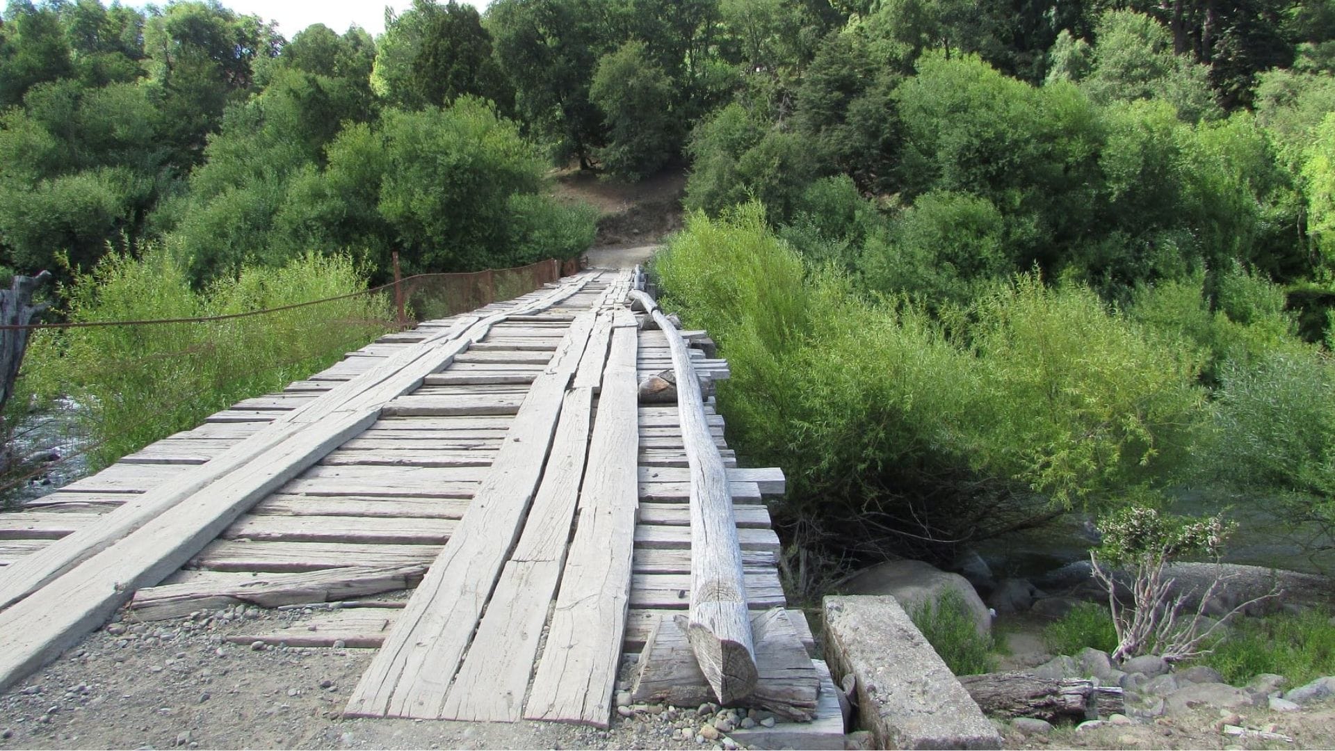 Repondrán emblemático puente en el Alto Biobío