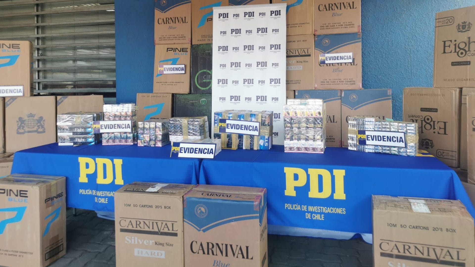 Incautan 29 mil cajetillas de cigarros en Concepción: Las comercializaban ilegalmente en ferias
