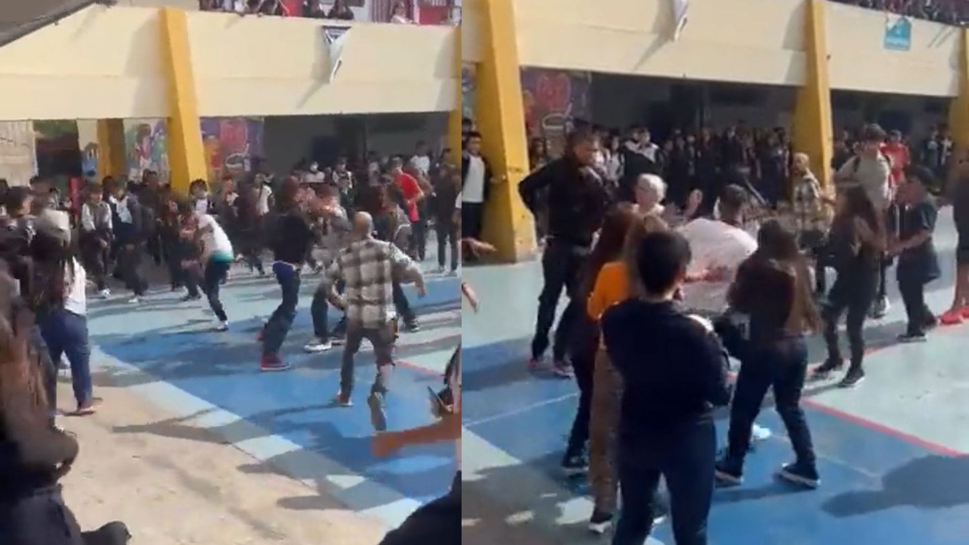Buscarán aplicar sanciones: Captan violenta pelea con combos y patadas en liceo de Antofagasta
