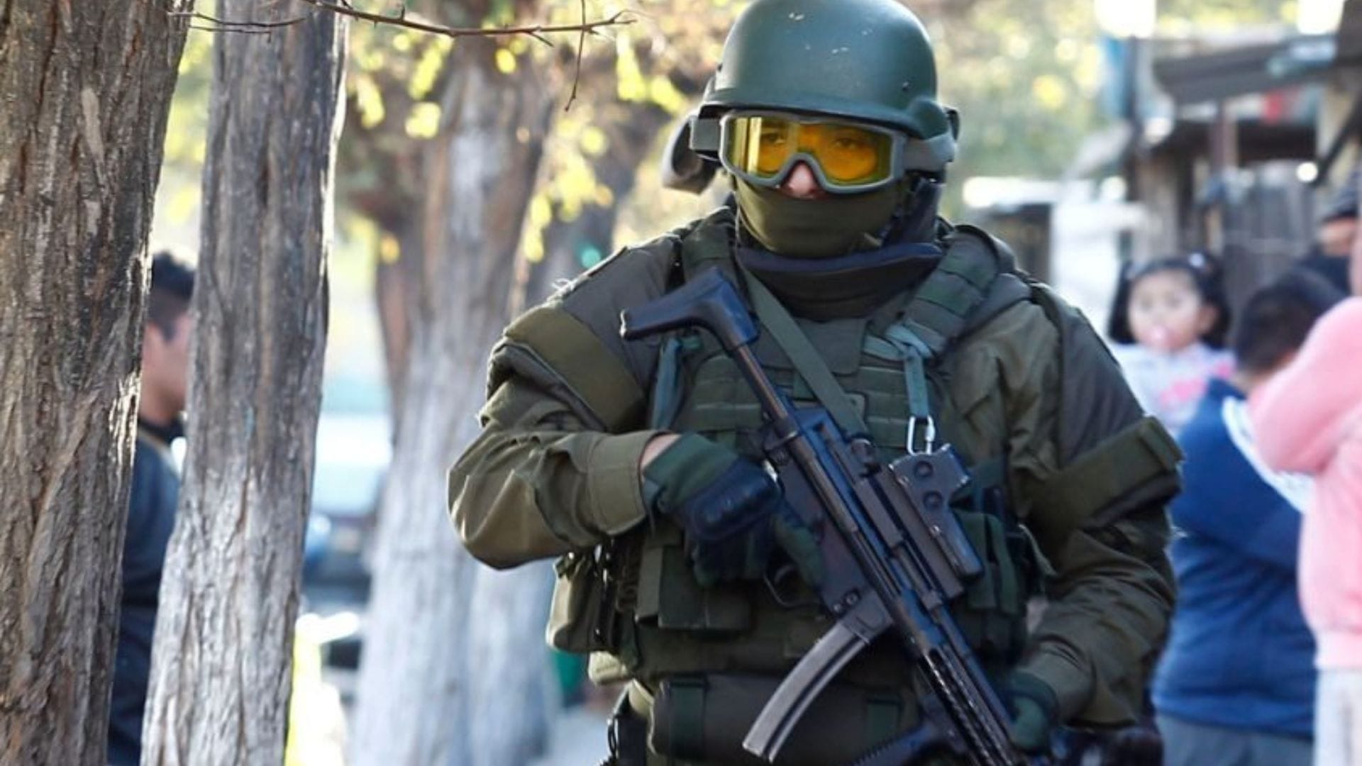 Concepción: Impacto en Colegio especial Chile-España por procedimiento de Carabineros con subametralladora UZI