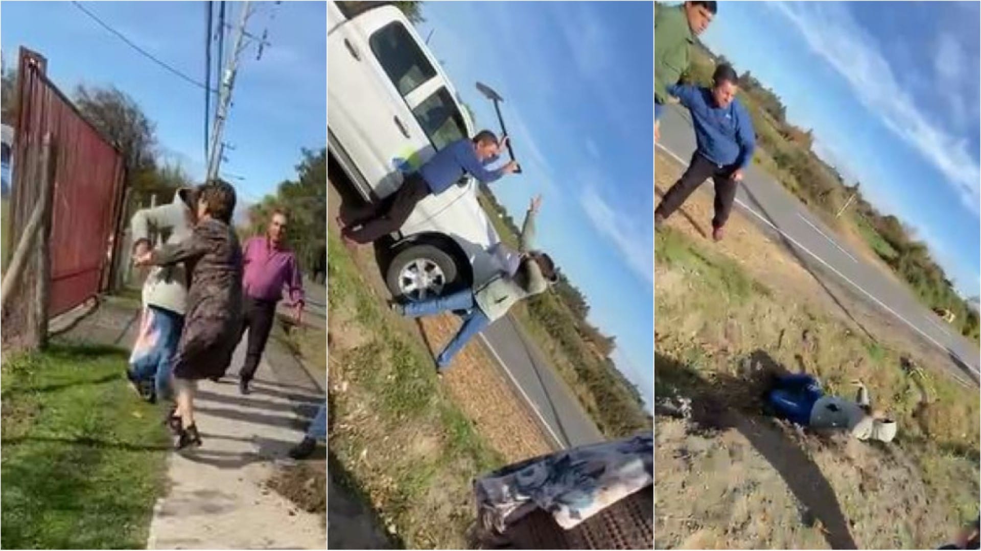 Captan brutal golpiza contra dirigenta APR por parte de vecinos morosos en Región del Biobío
