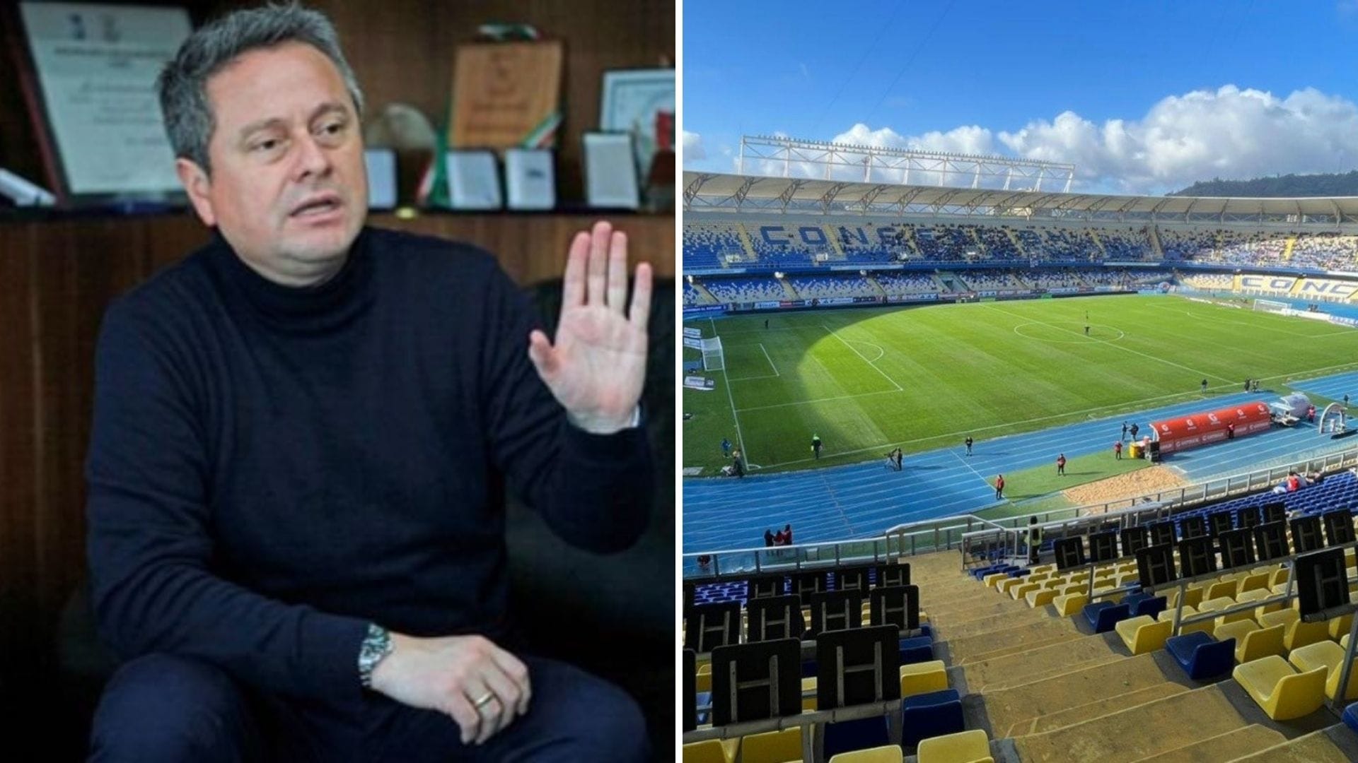 Alcalde de Concepción puso en duda la futura realización de un superclásico en el Ester Roa