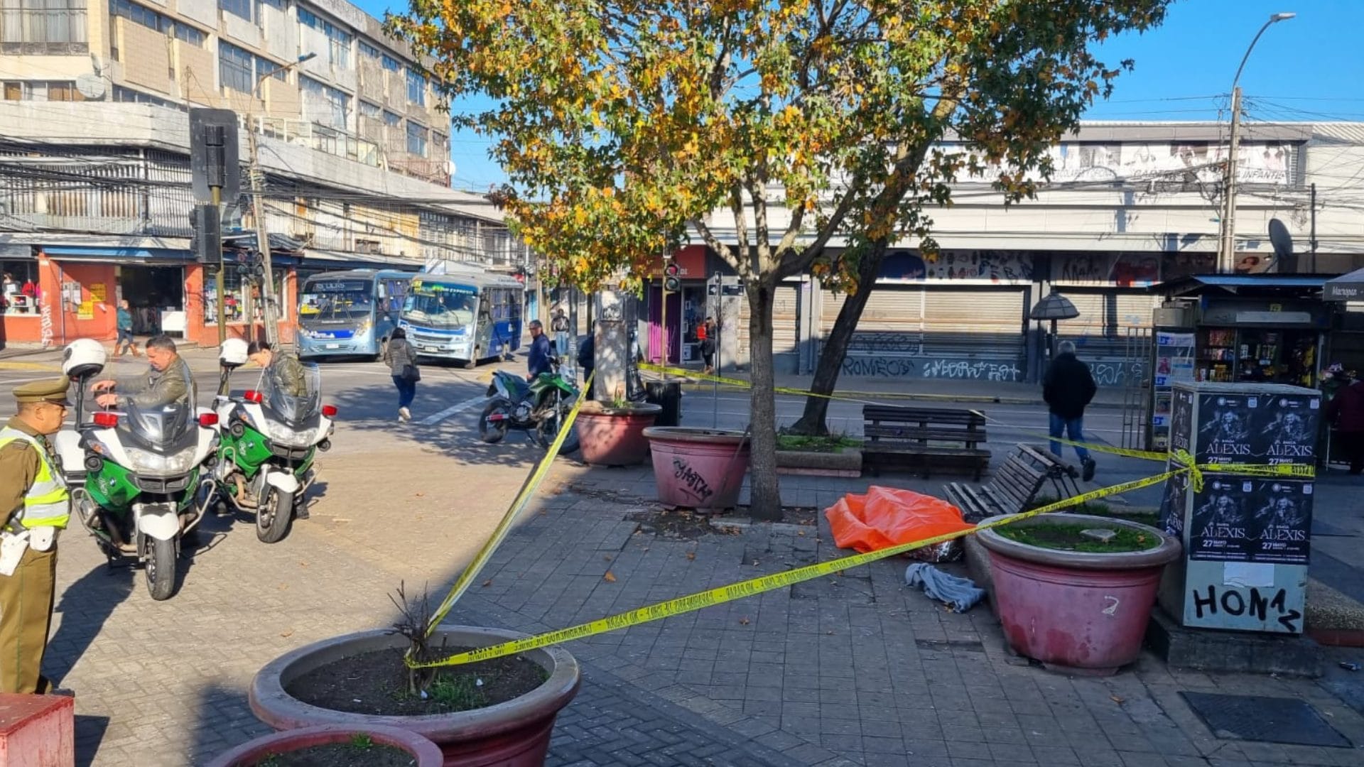 Hombre en situación de calle es encontrado muerto en el centro de Concepción