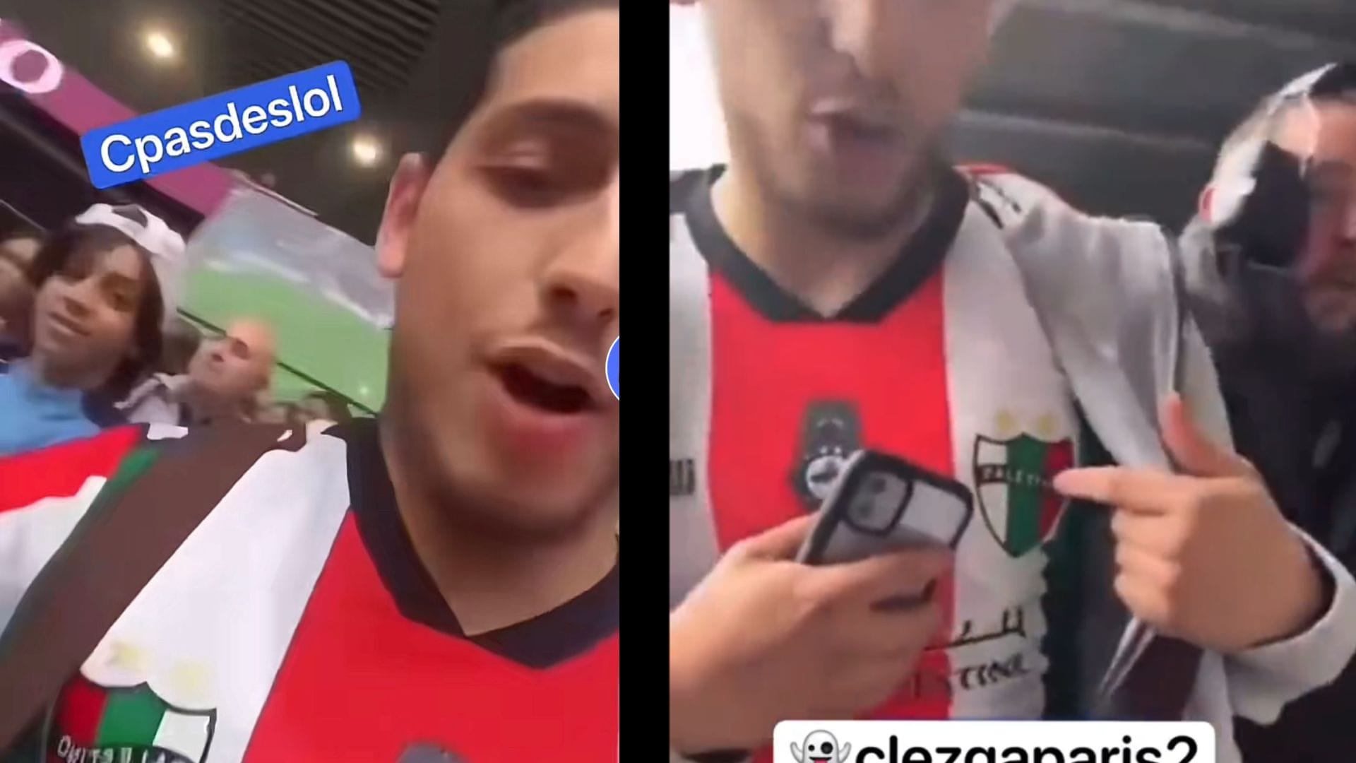 Polémica en Francia: Joven con camiseta de Palestino fue expulsado de un partido del PSG