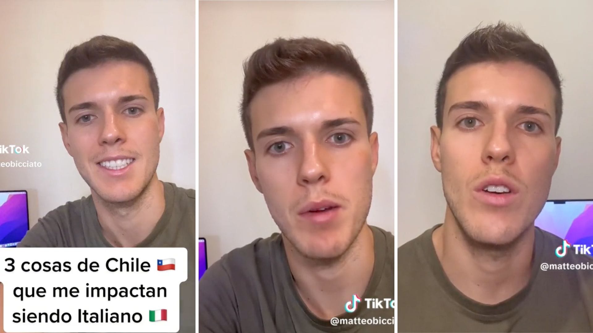 “Acá en Chile ya es de locos”: Tiktoker italiano confesó lo que más le ha impactado de los chilenos