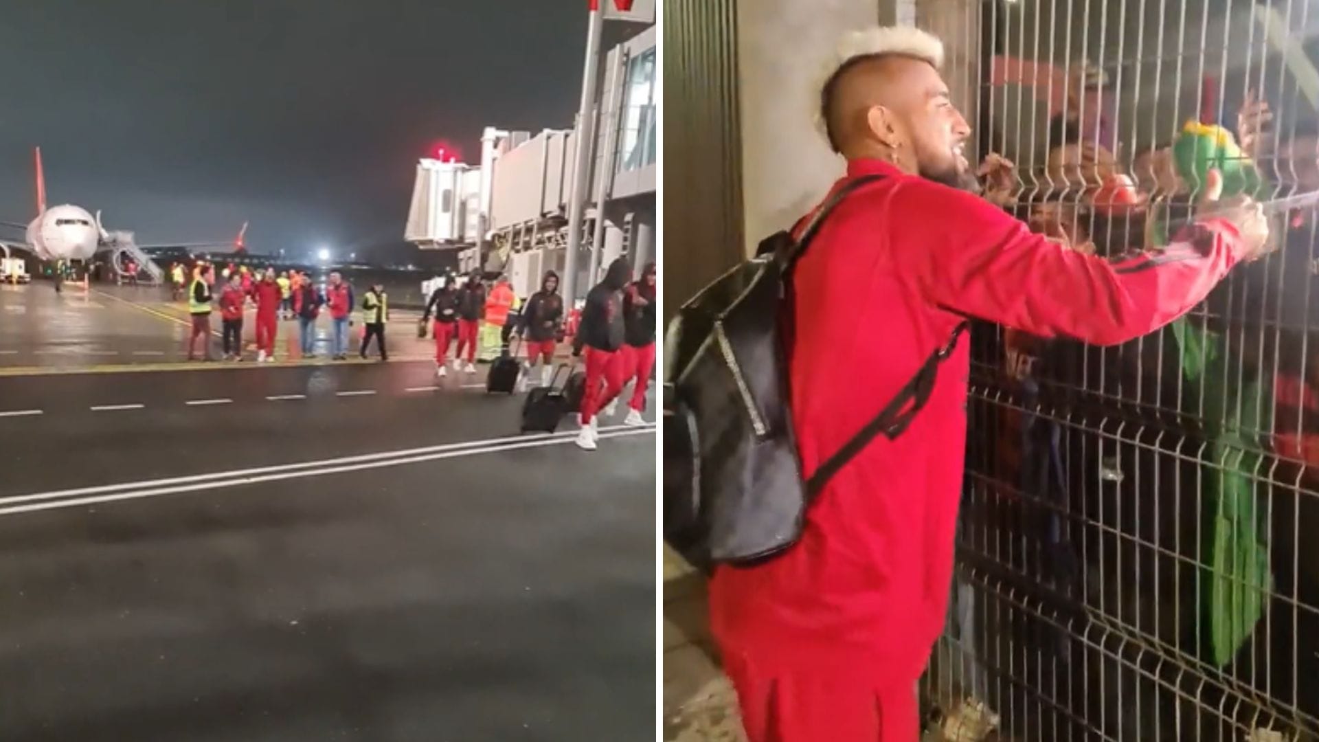 Con locura por Vidal: Así recibieron al Flamengo en Concepción de cara a su encuentro con Ñublense