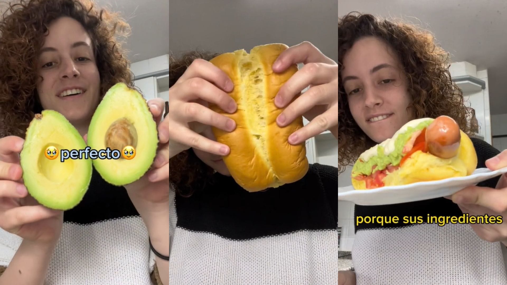 “No me funéis”: Joven española se llena de comentarios con su preparación de un completo italiano