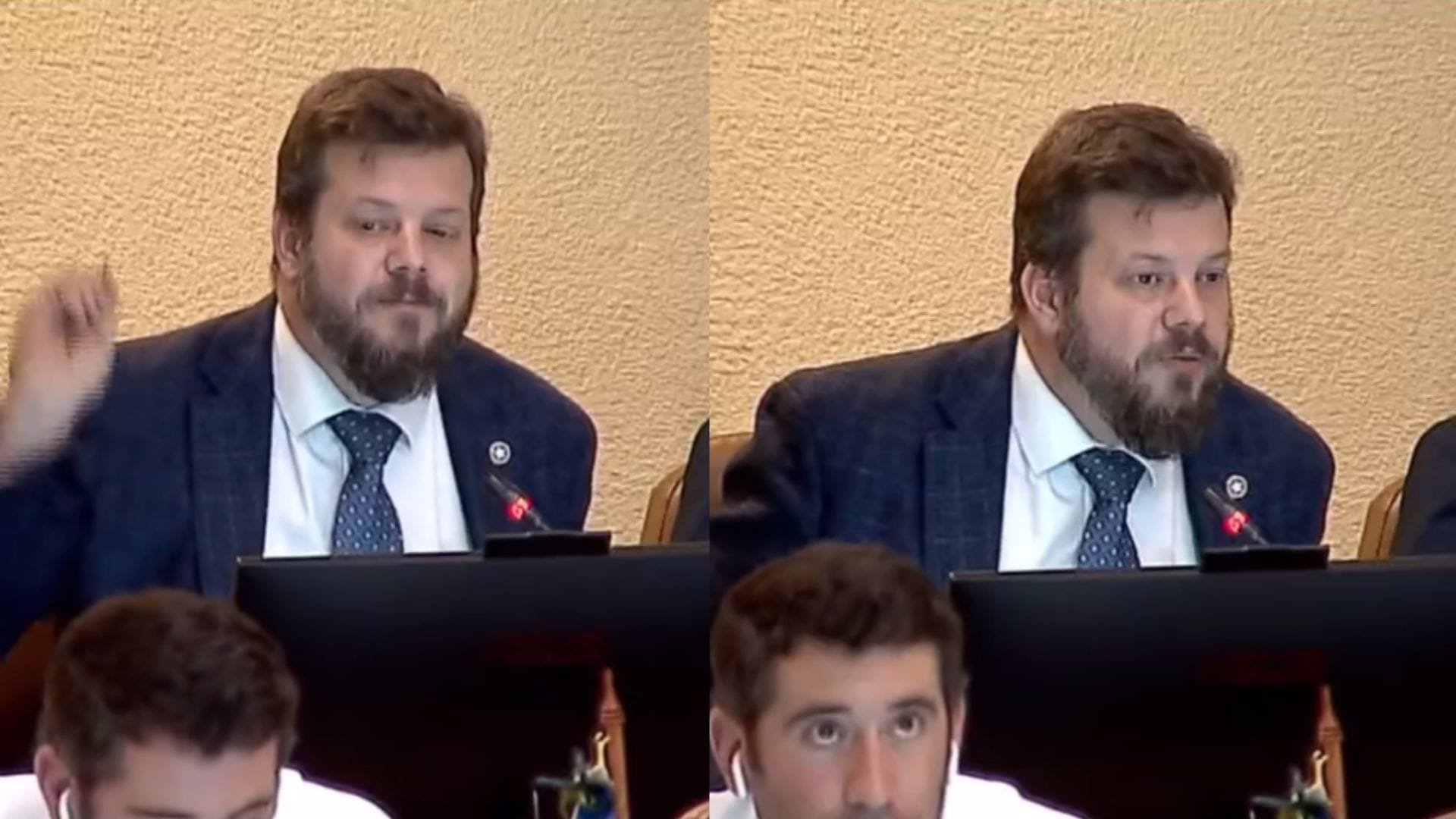 Johannes Kaiser le lanzó lápiz a jefe de bancada del Partido Republicano por ‘interrumpirlo’