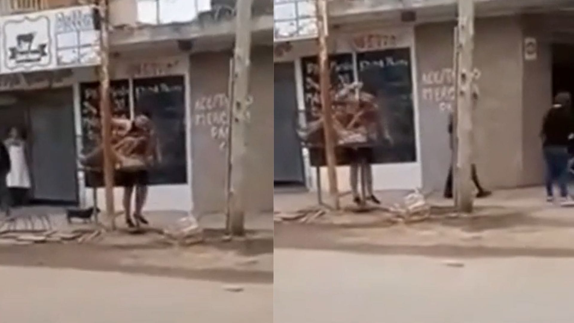 Le robaron su bicicleta y persiguió al ladrón: Le pegó hasta tirarlo en cesto de basura en Argentina