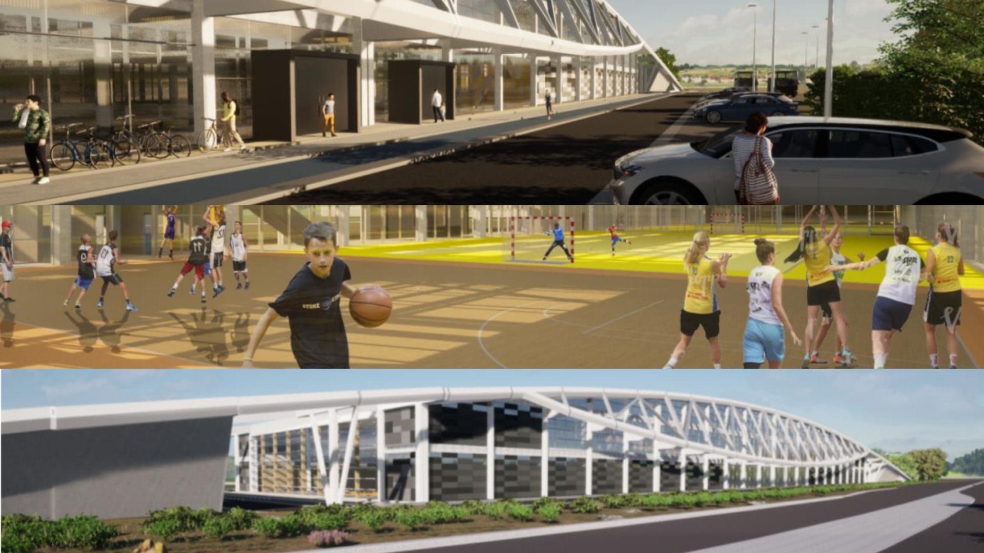 Piscina techada, pabellón de gimnasia y hasta alojamiento tendría el polideportivo del Biobío