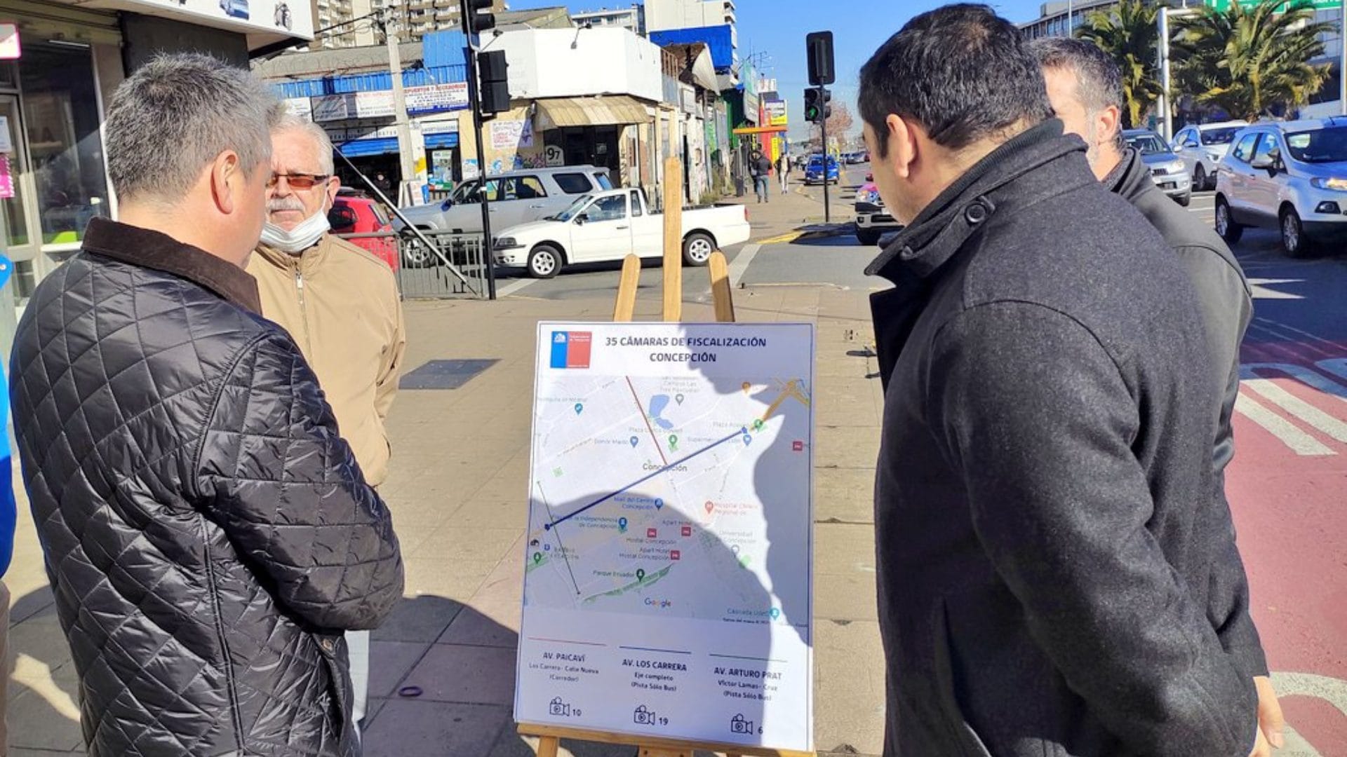 Comenzó marcha blanca de fiscalización en pistas exclusivas de Concepción