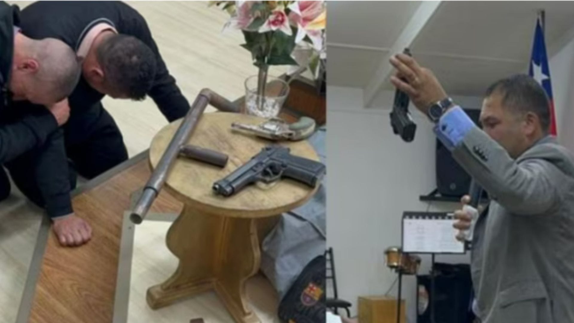 Ocurrió en pleno culto: Hombre le entregó armas y municiones a pastor evangélico