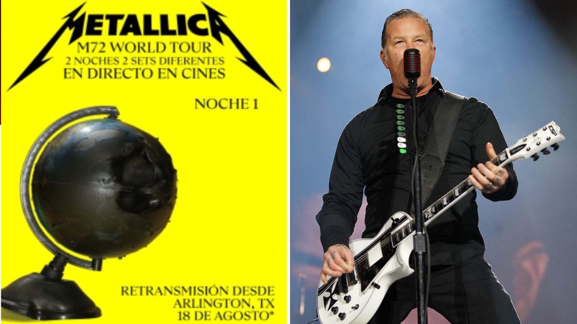 Atención fanáticos de Metallica: La gira “M72” saltará del escenario hasta la gran pantalla