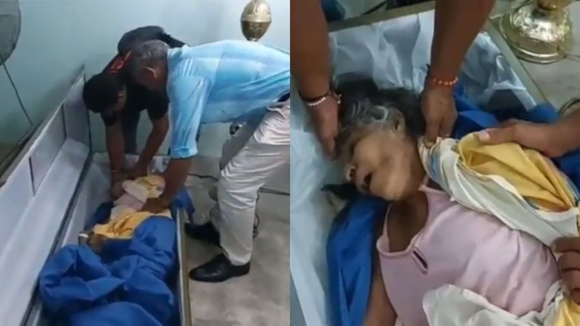 Comenzó a respirar cuando estaba en el ataúd: Anciana declarada muerta despertó en su propio velorio en Ecuador