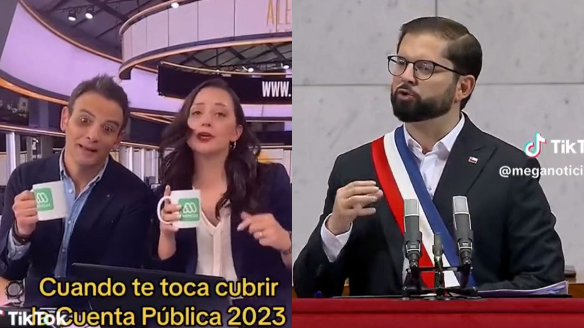Gonzalo Ramírez y Andrea Arístegui son criticados por TikTok sobre la Cuenta Pública del presidente Boric