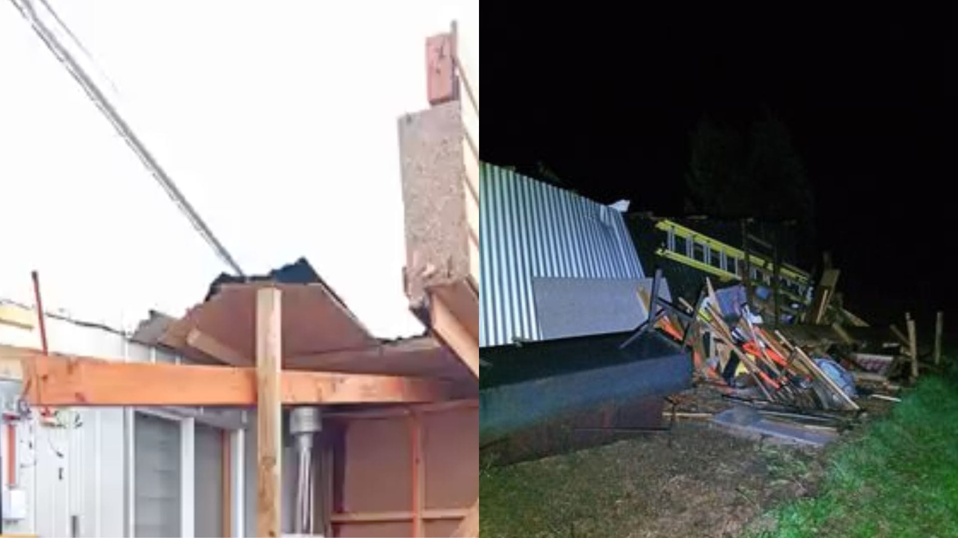 Desprendió techos: Vecinos reportan que tromba marina generó graves daños en distintos sectores de Ancud
