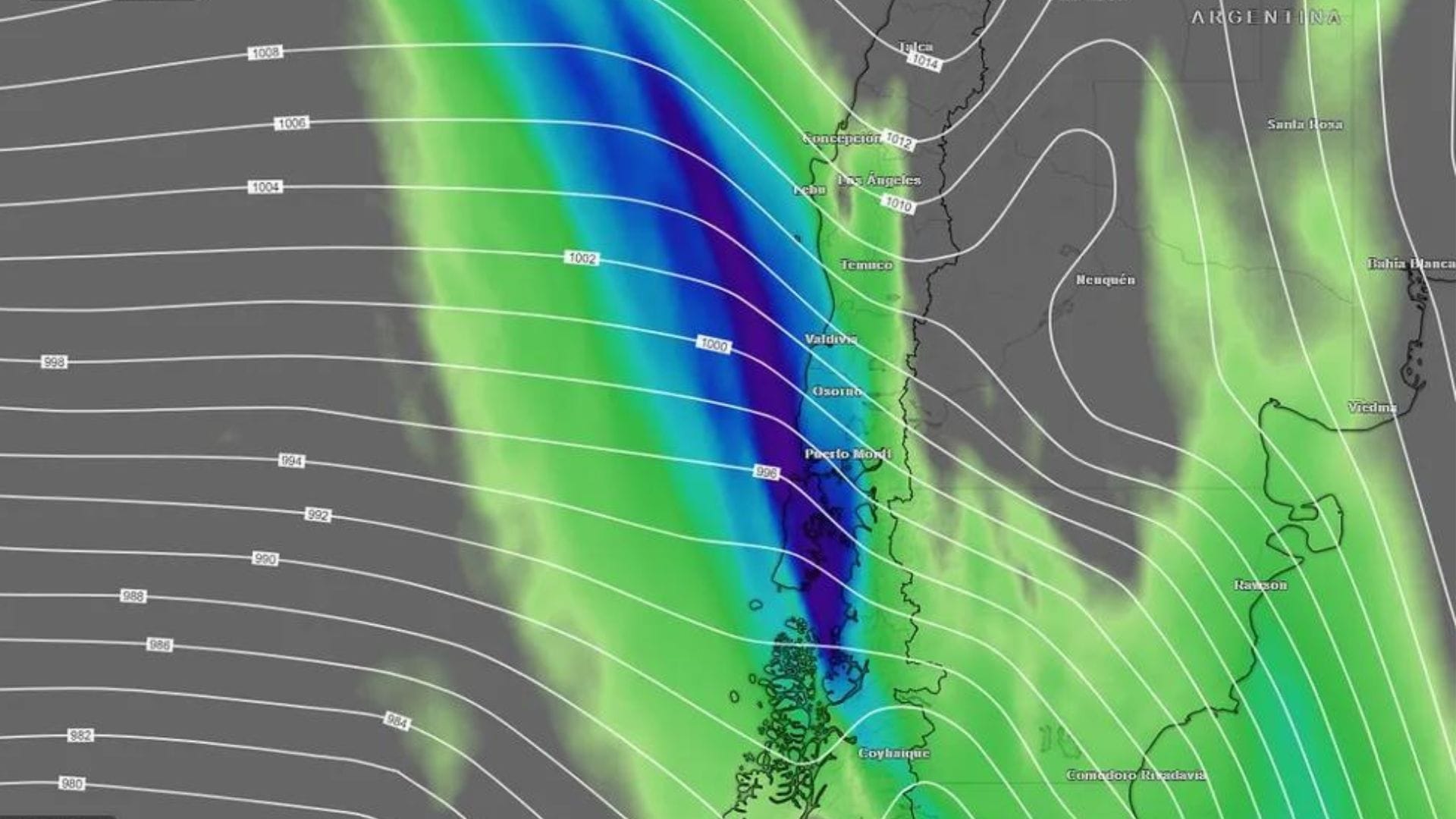 Viene un nuevo río atmosférico: Emiten alerta por lluvias en corto período de tiempo en el Biobío y otras 7 regiones