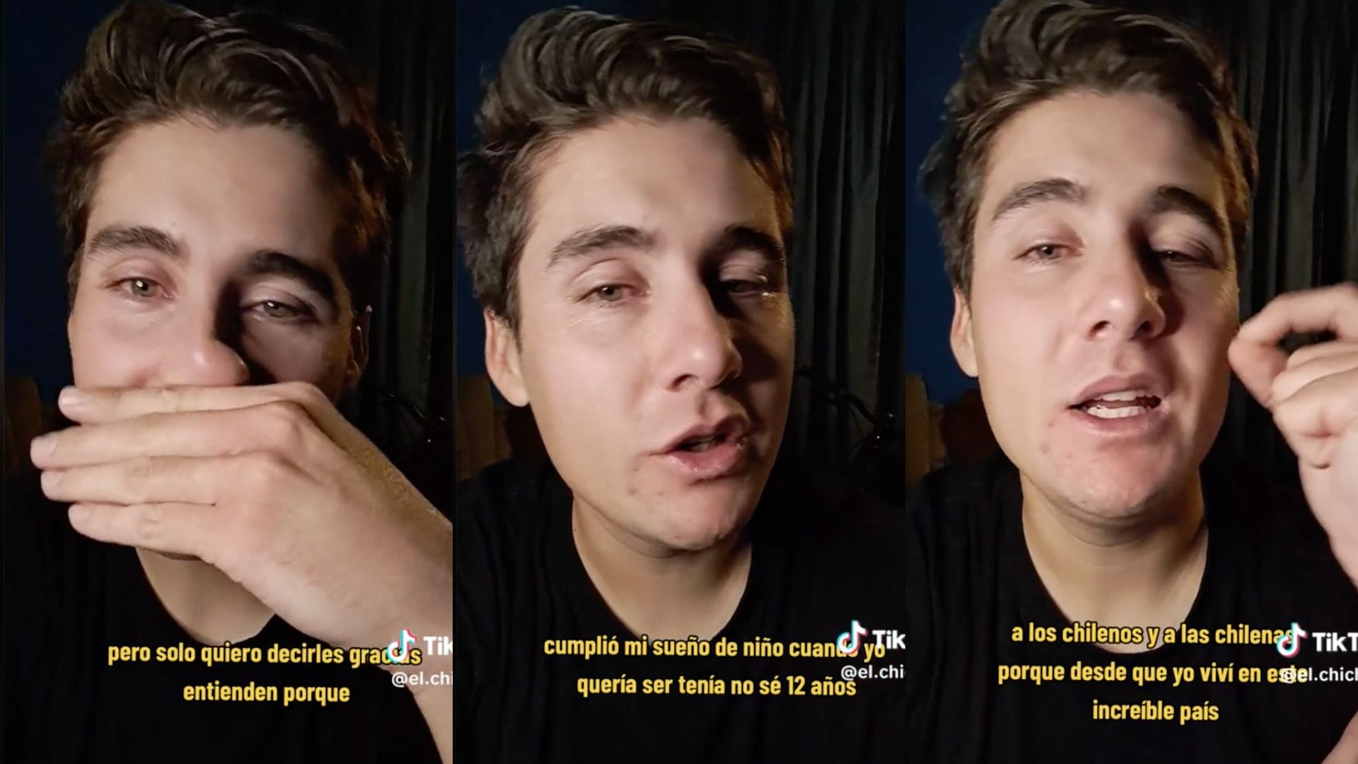 “Son lo mejor que me ha pasado”: Tiktoker uruguayo agradece a Chile por cumplir su sueño de niño