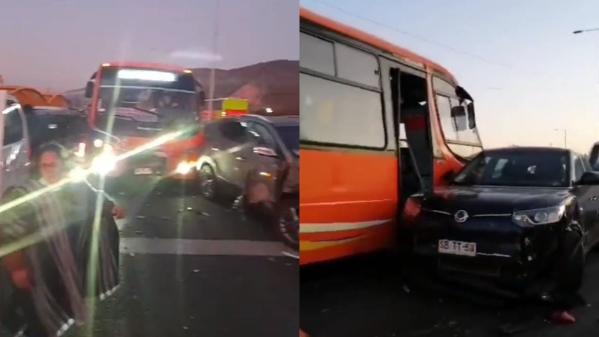 Por acumulación de hielo: 21 vehículos involucrados y siete lesionados deja colisión múltiple en San Fernando