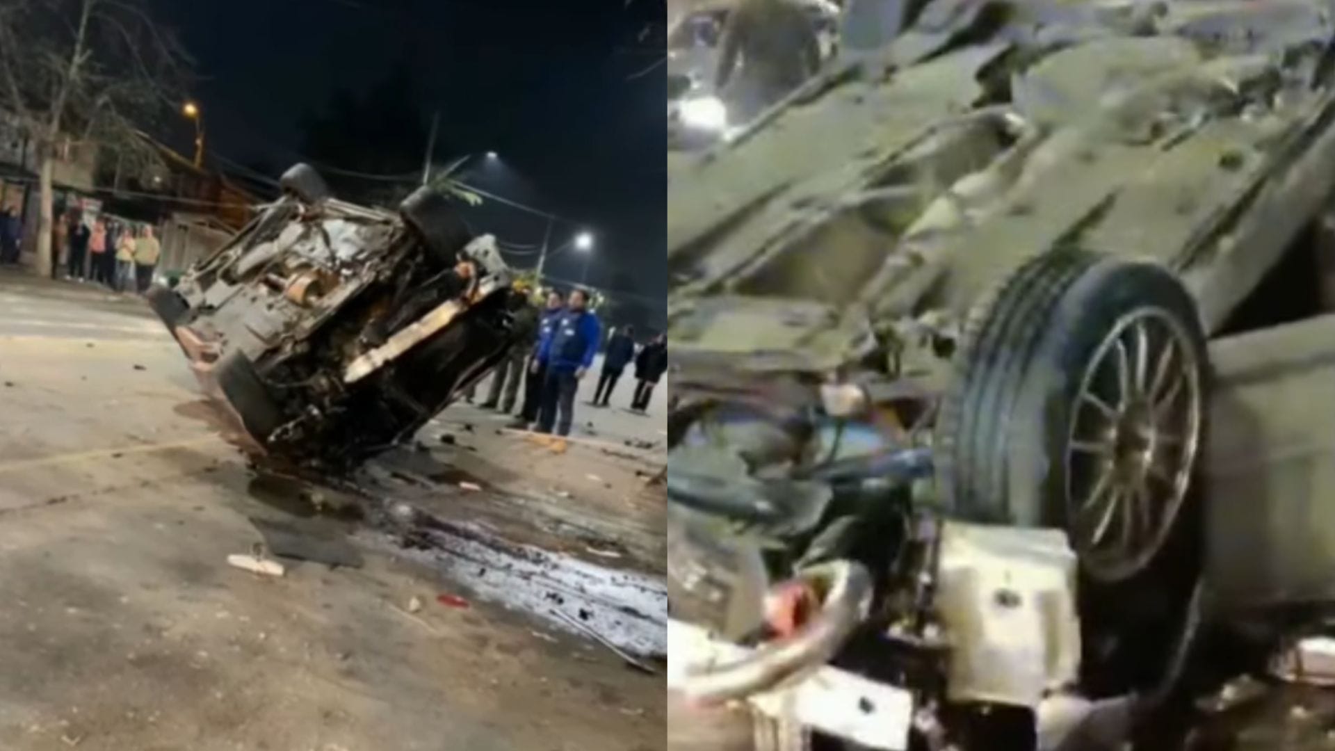 Mujer que iba de acompañante salió eyectada: Auto chocó contra cinco casas en La Granja