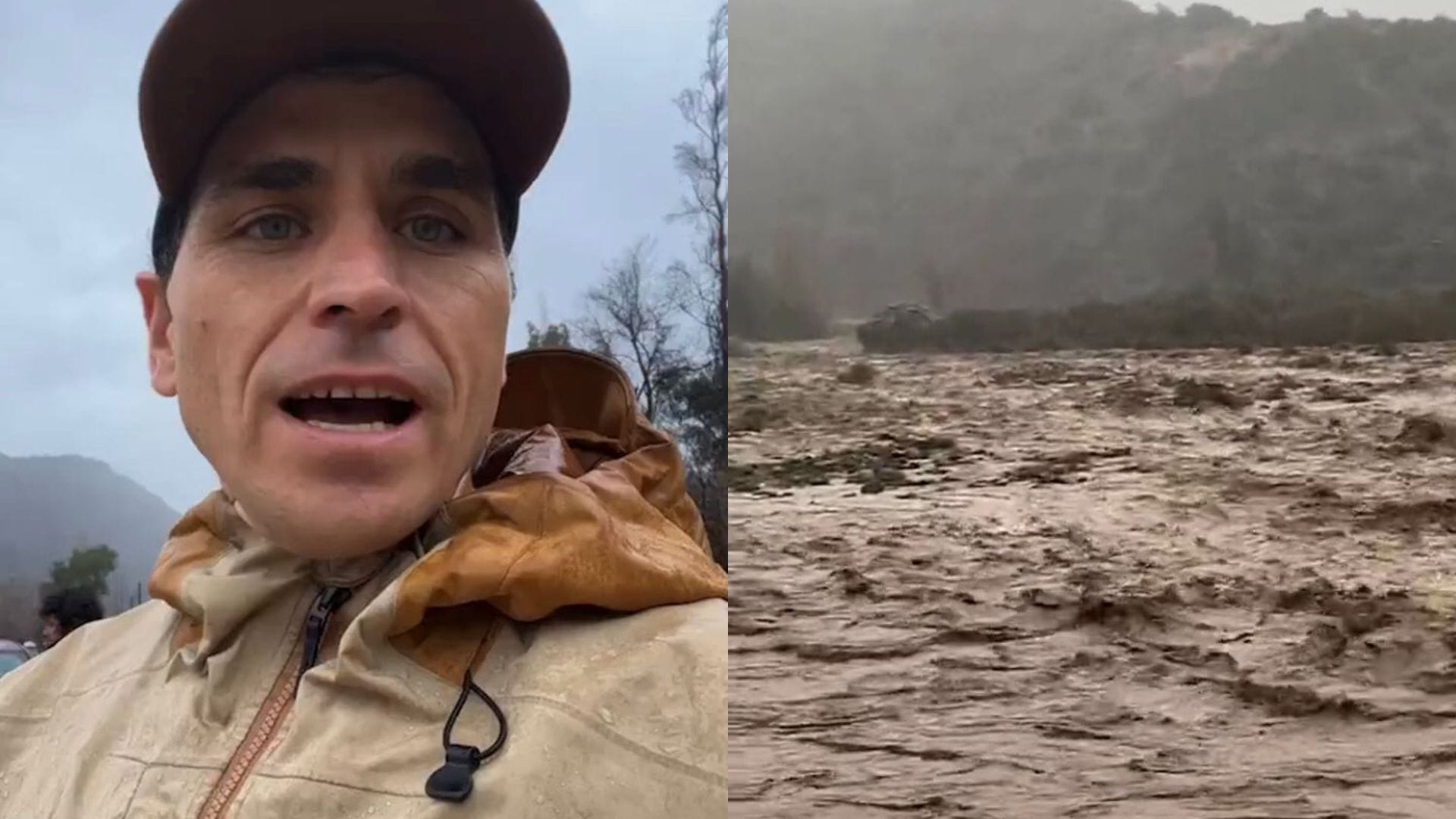 Pangal Andrade mostró impactantes registros de las crecidas de los ríos en el Cajón del Maipo