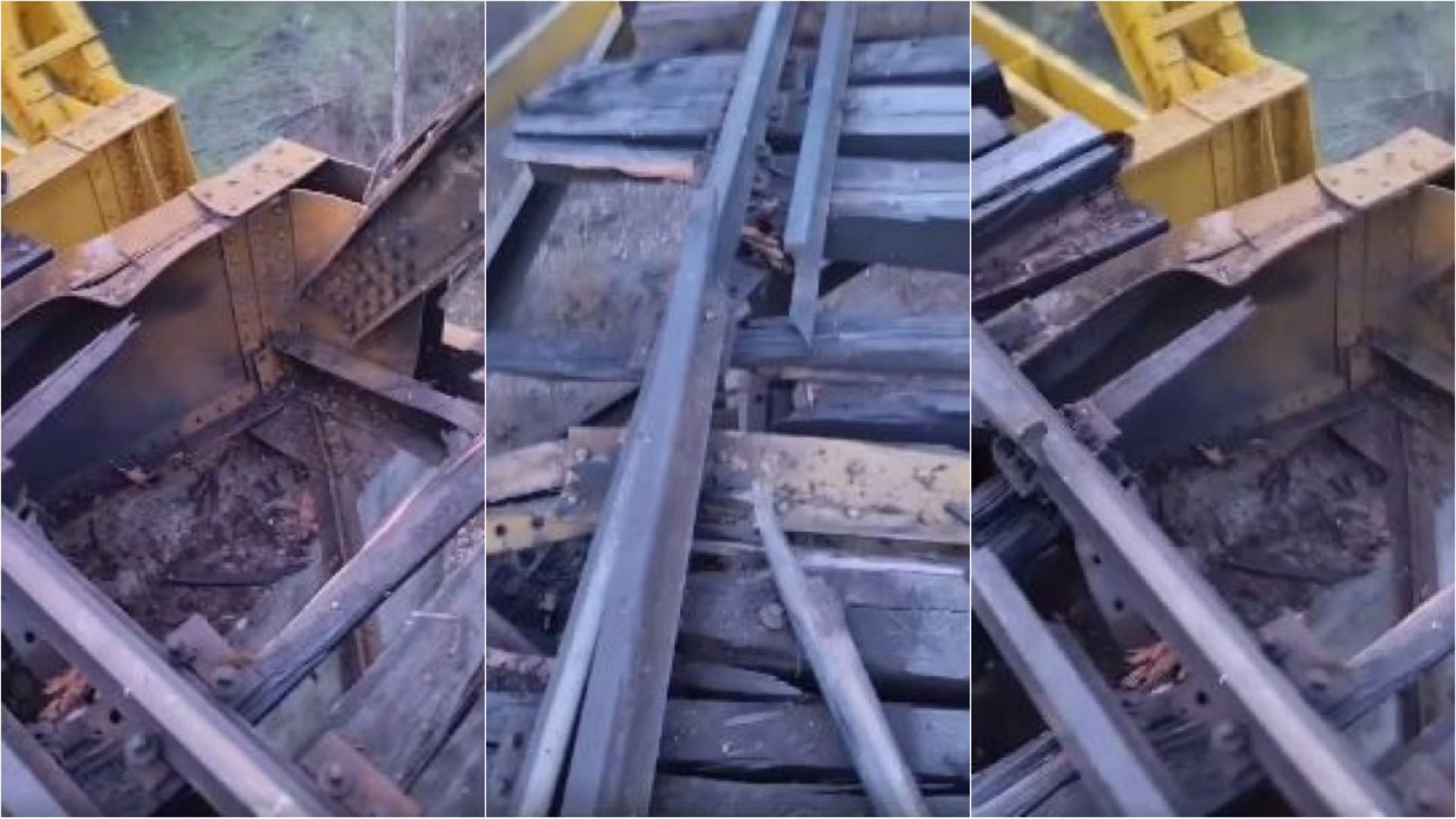Puente ferroviario al costado de Autopista del Itata resulta con serios daños tras “explosión”