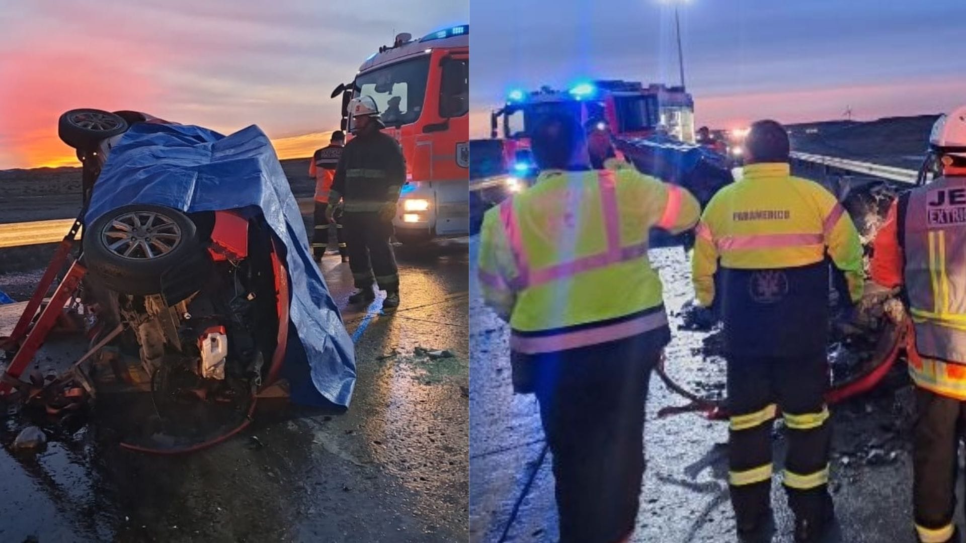 Auto habría colisionado con taxi: Cuatro fallecidos tras choque frontal en Punta Arenas