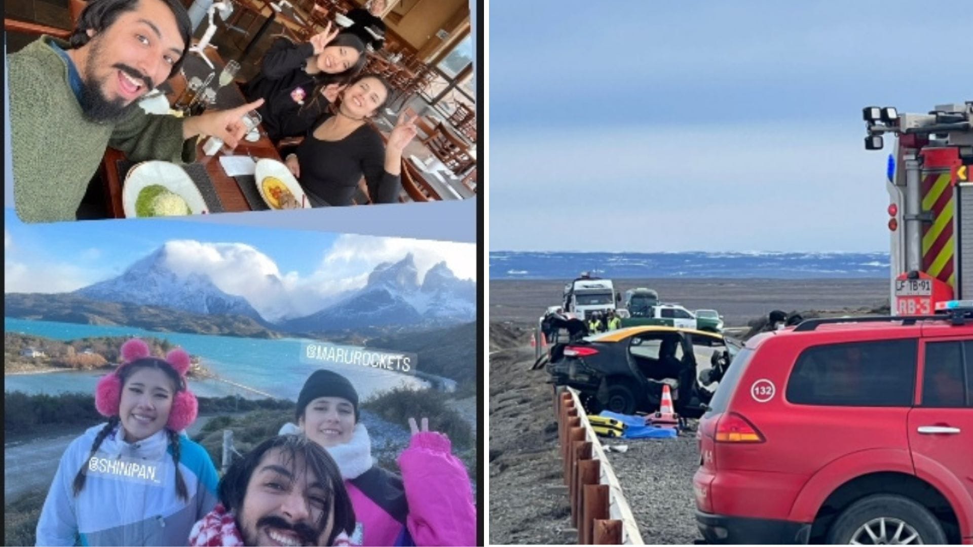 Popular streamer falleció junto a 4 personas en fatal choque en Punta Arenas: DimeNacho y Shinipan están graves en la UCI