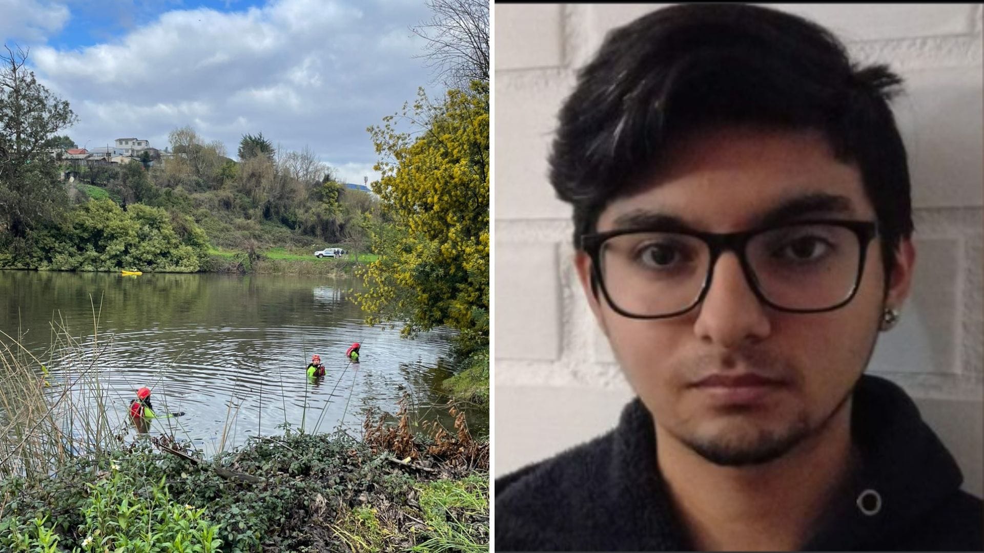 Luego de 12 días desaparecido: Realizan labores de búsqueda en laguna Lo Méndez para hallar a joven estudiante