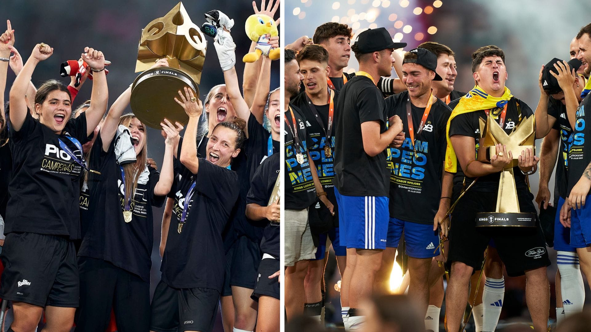Con una cantidad de espectadores histórica: XBuyer y PIO FC son los campeones de la Kings y Queens League