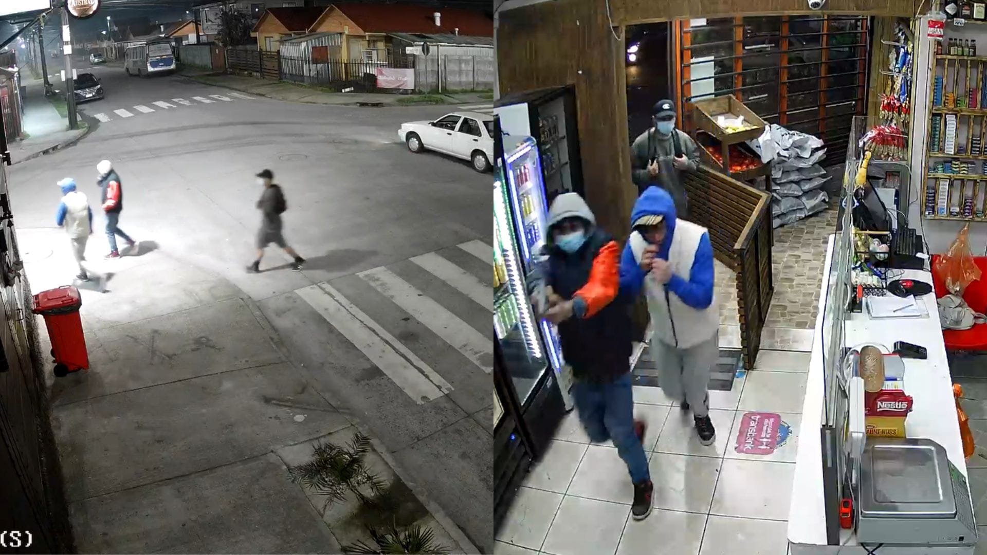 Registran dinámica de asalto a botillería en San Pedro de la Paz: Banda está relacionada a varios delitos y fue capturada